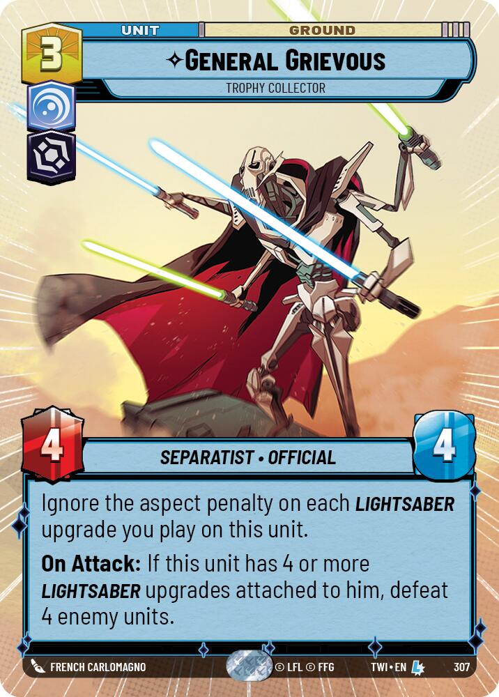 General Grievous - Trophy Collector (307) (Hyperspace) (307) [Twilight of the Republic] | Fandemonia Ltd