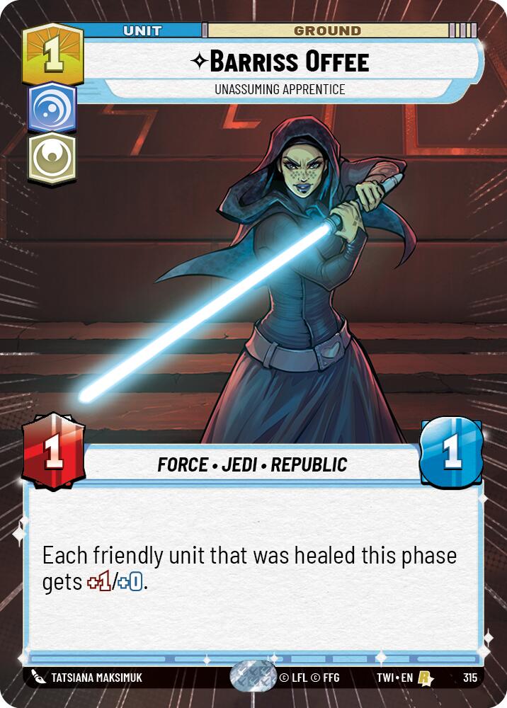 Barriss Offee - Unassuming Apprentice (315) (Hyperspace) (315) [Twilight of the Republic] | Fandemonia Ltd