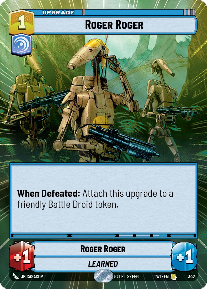 Roger Roger (342) (Hyperspace) (342) [Twilight of the Republic] | Fandemonia Ltd