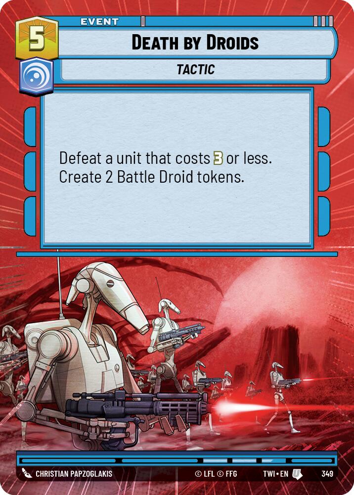 Death by Droids (349) (Hyperspace) (349) [Twilight of the Republic] | Fandemonia Ltd