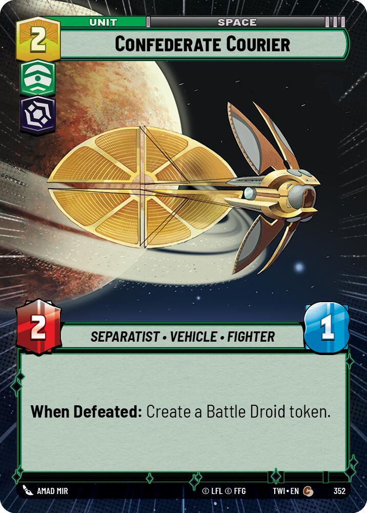 Confederate Courier (352) (Hyperspace) (352) [Twilight of the Republic] | Fandemonia Ltd