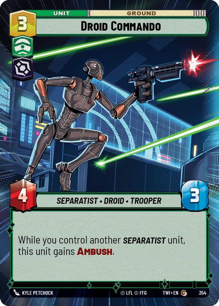 Droid Commando (354) (Hyperspace) (354) [Twilight of the Republic] | Fandemonia Ltd