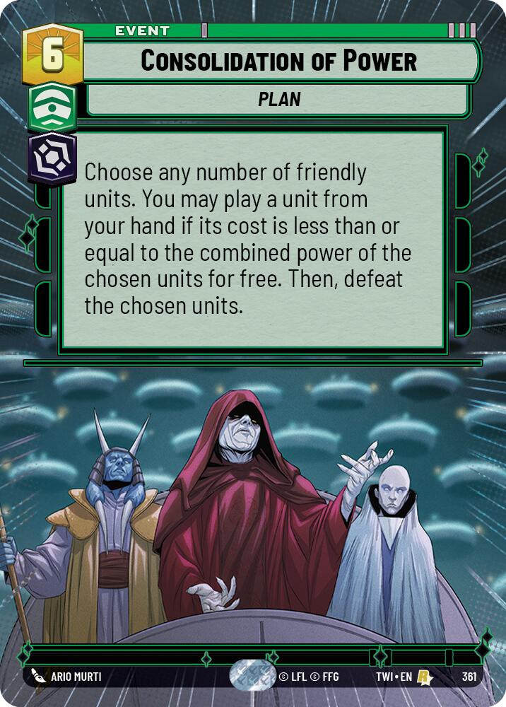 Consolidation of Power (361) (Hyperspace) (361) [Twilight of the Republic] | Fandemonia Ltd
