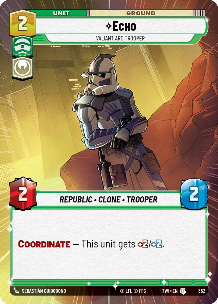 Echo - Valiant ARC Trooper (362) (Hyperspace) (362) [Twilight of the Republic] | Fandemonia Ltd