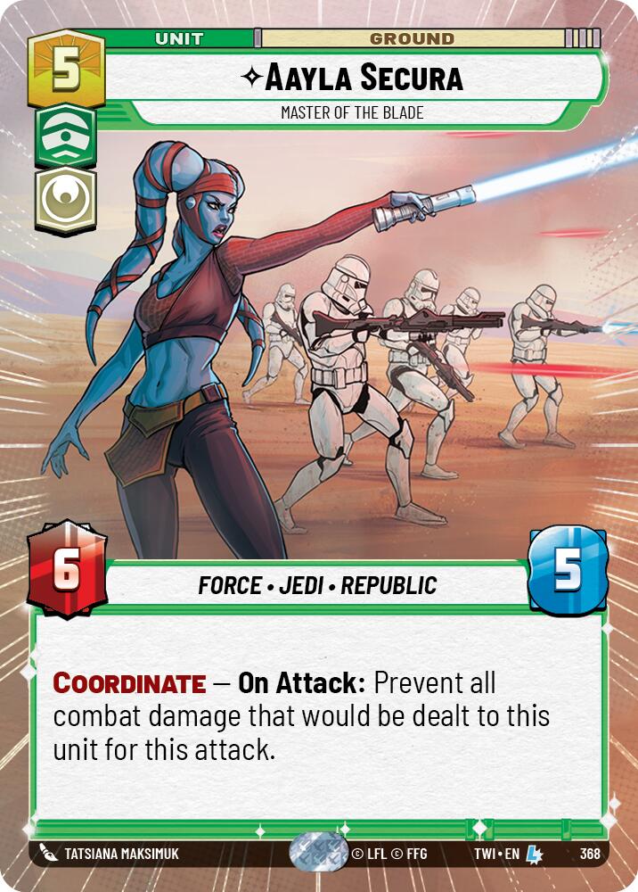 Aayla Secura - Master of the Blade (368) (Hyperspace) (368) [Twilight of the Republic] | Fandemonia Ltd