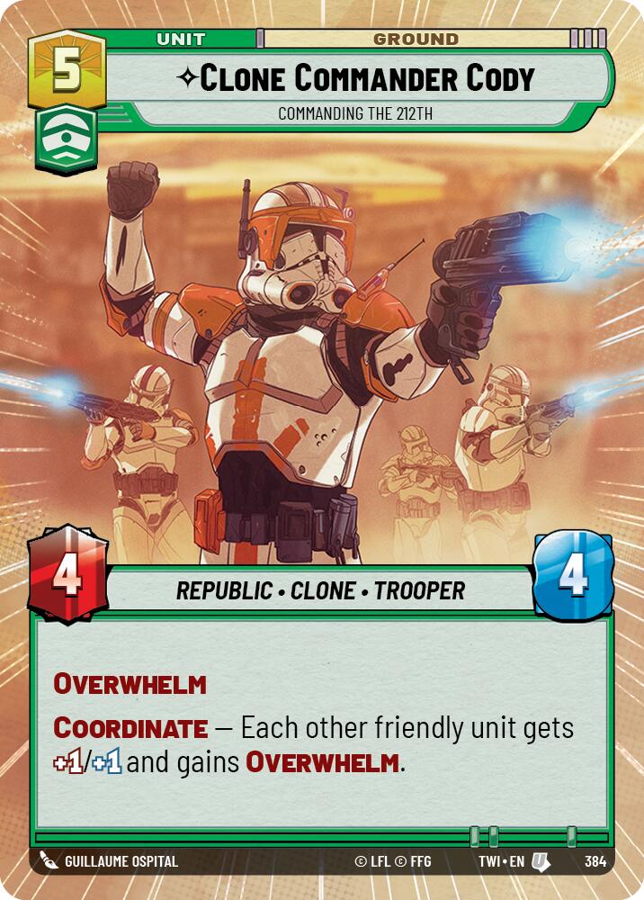 Clone Commander Cody - Commanding the 212th (384) (Hyperspace) (384) [Twilight of the Republic] | Fandemonia Ltd