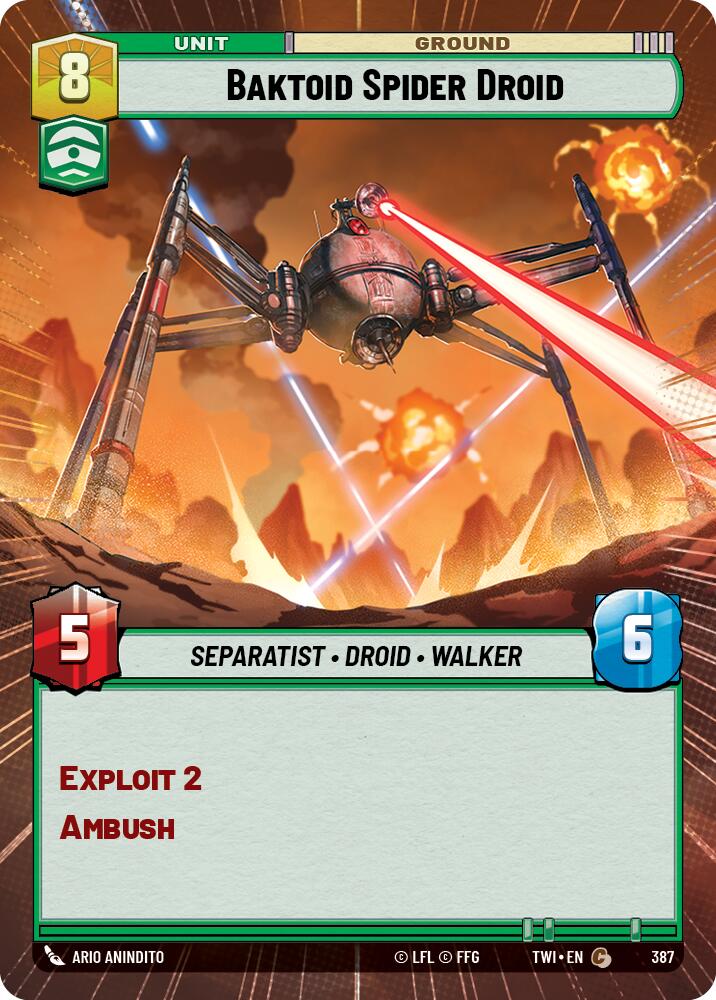 Baktoid Spider Droid (387) (Hyperspace) (387) [Twilight of the Republic] | Fandemonia Ltd