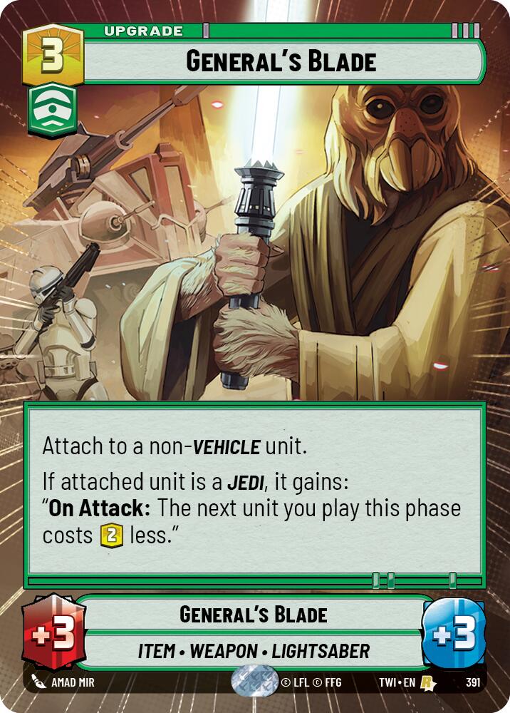 General's Blade (391) (Hyperspace) (391) [Twilight of the Republic] | Fandemonia Ltd