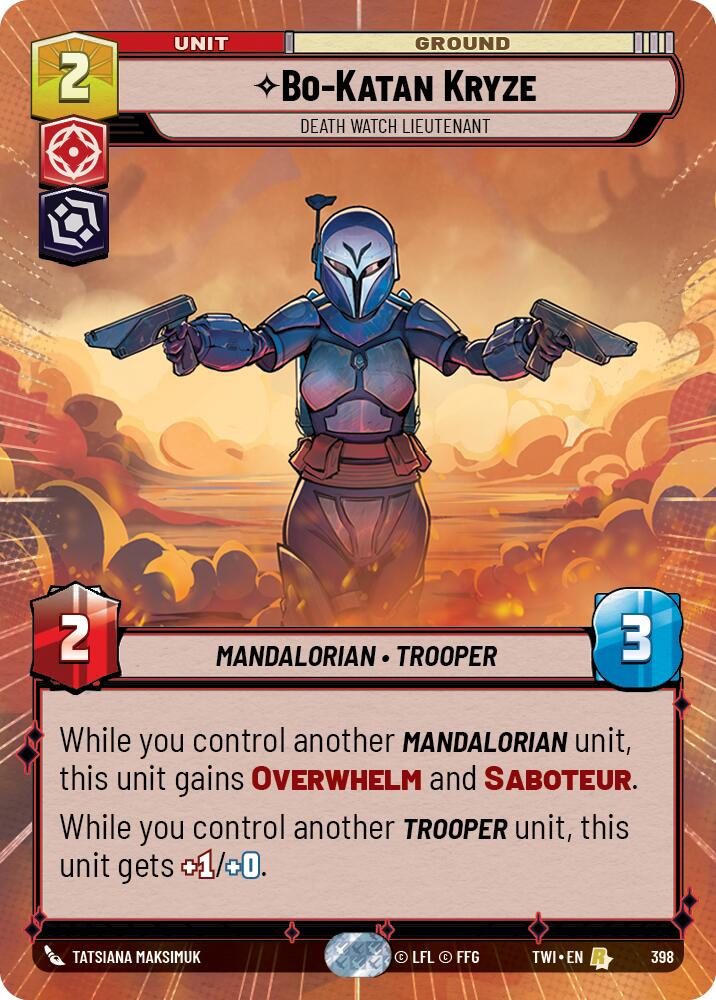 Bo-Katan Kryze - Death Watch Lieutenant (398) (Hyperspace) (398) [Twilight of the Republic] | Fandemonia Ltd