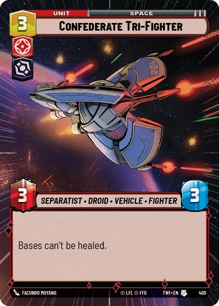 Confederate Tri-Fighter (400) (Hyperspace) (400) [Twilight of the Republic] | Fandemonia Ltd