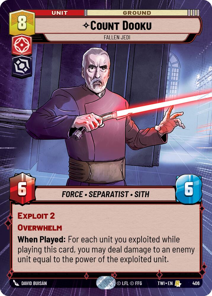 Count Dooku - Fallen Jedi (406) (Hyperspace) (406) [Twilight of the Republic] | Fandemonia Ltd