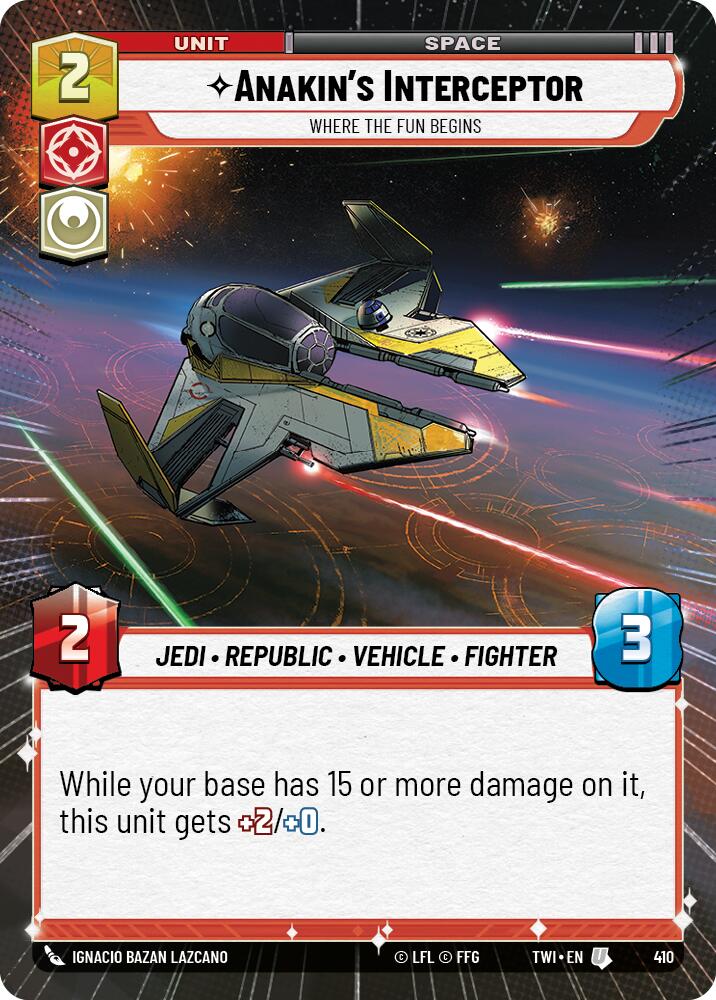 Anakin's Interceptor - Where the Fun Begins (410) (Hyperspace) (410) [Twilight of the Republic] | Fandemonia Ltd