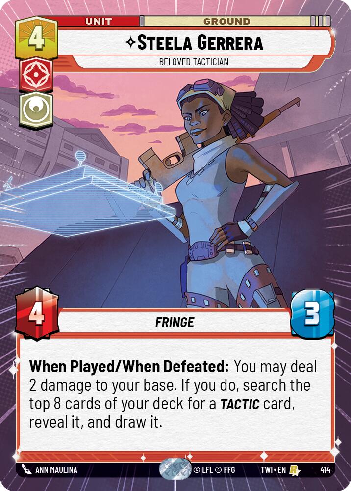 Steela Gerrera - Beloved Tactician (414) (Hyperspace) (414) [Twilight of the Republic] | Fandemonia Ltd