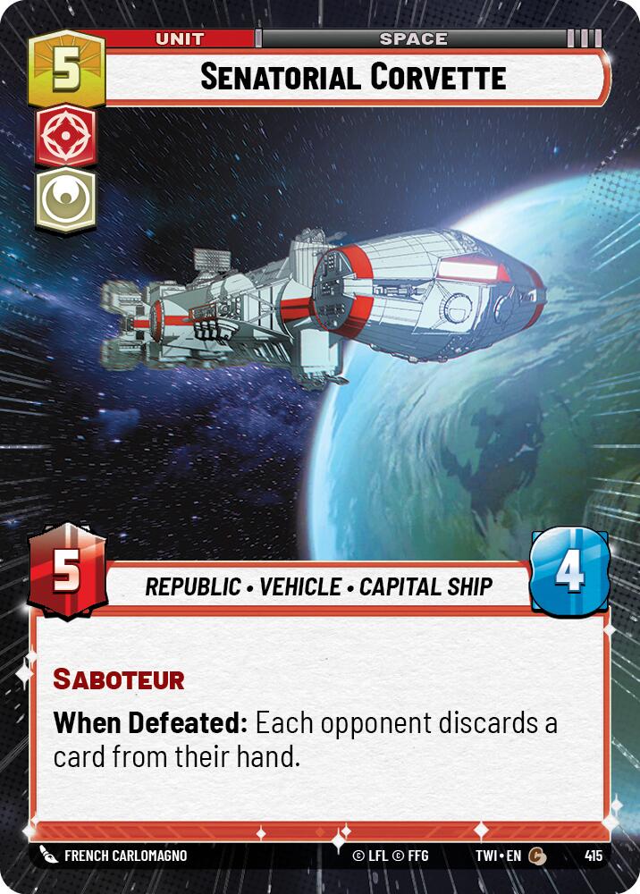 Senatorial Corvette (415) (Hyperspace) (415) [Twilight of the Republic] | Fandemonia Ltd