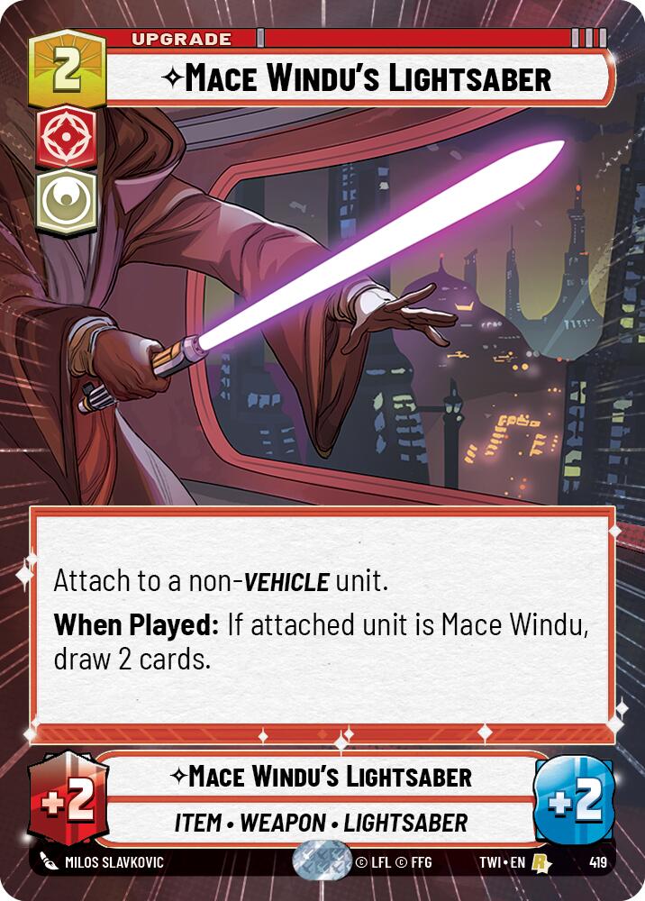 Mace Windu's Lightsaber (419) (Hyperspace) (419) [Twilight of the Republic] | Fandemonia Ltd