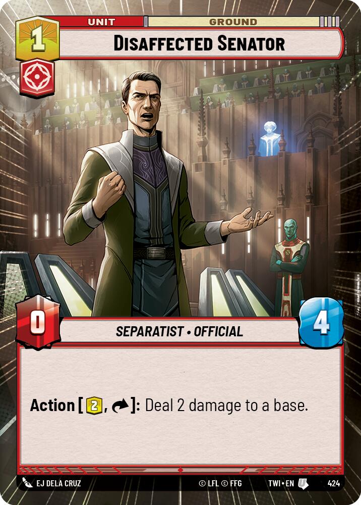 Disaffected Senator (424) (Hyperspace) (424) [Twilight of the Republic] | Fandemonia Ltd