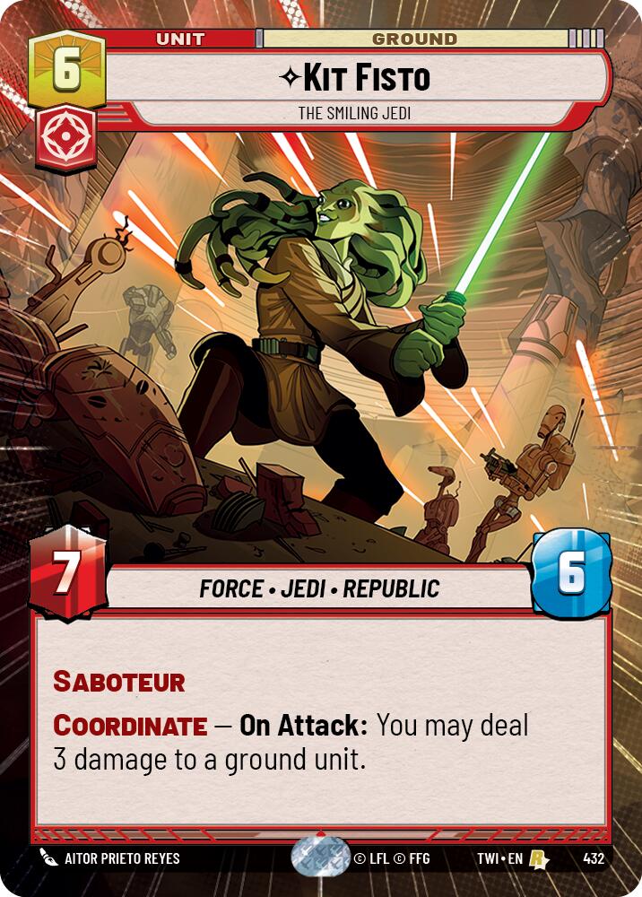Kit Fisto - The Smiling Jedi (432) (Hyperspace) (432) [Twilight of the Republic] | Fandemonia Ltd