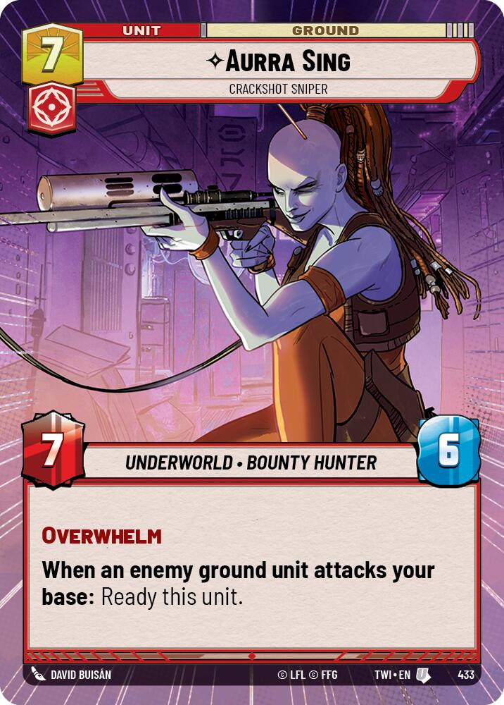 Aurra Sing - Crackshot Sniper (433) (Hyperspace) (433) [Twilight of the Republic] | Fandemonia Ltd