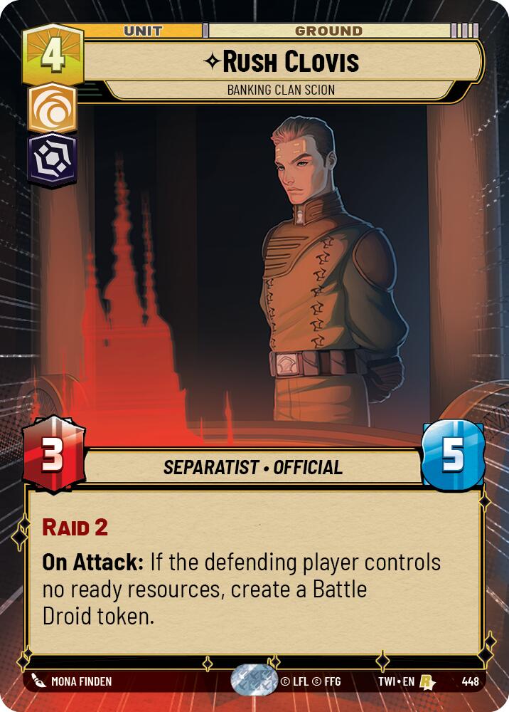 Rush Clovis - Banking Clan Scion (448) (Hyperspace) (448) [Twilight of the Republic] | Fandemonia Ltd