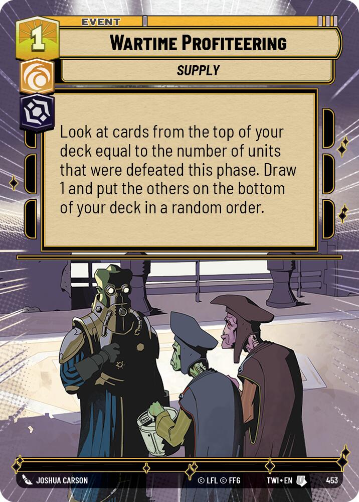 Wartime Profiteering (453) (Hyperspace) (453) [Twilight of the Republic] | Fandemonia Ltd
