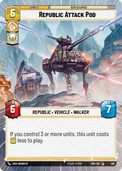 Republic Attack Pod (462) (Hyperspace) (462) [Twilight of the Republic] | Fandemonia Ltd