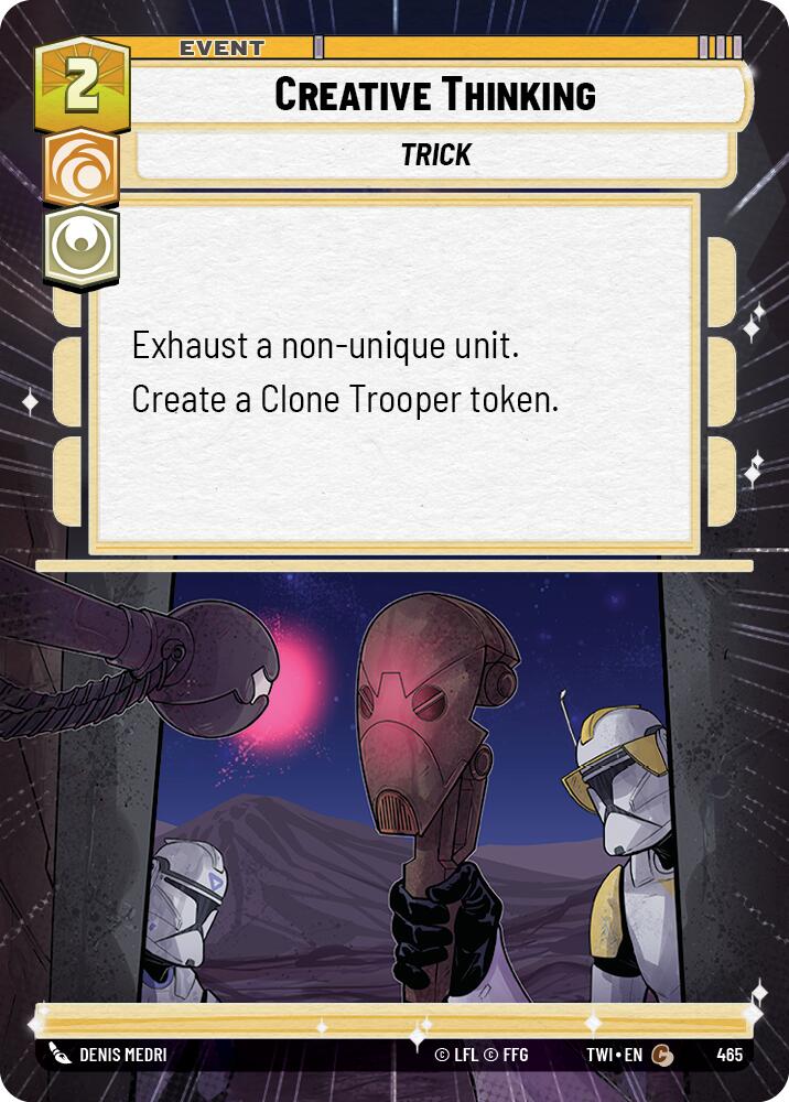 Creative Thinking (465) (Hyperspace) (465) [Twilight of the Republic] | Fandemonia Ltd