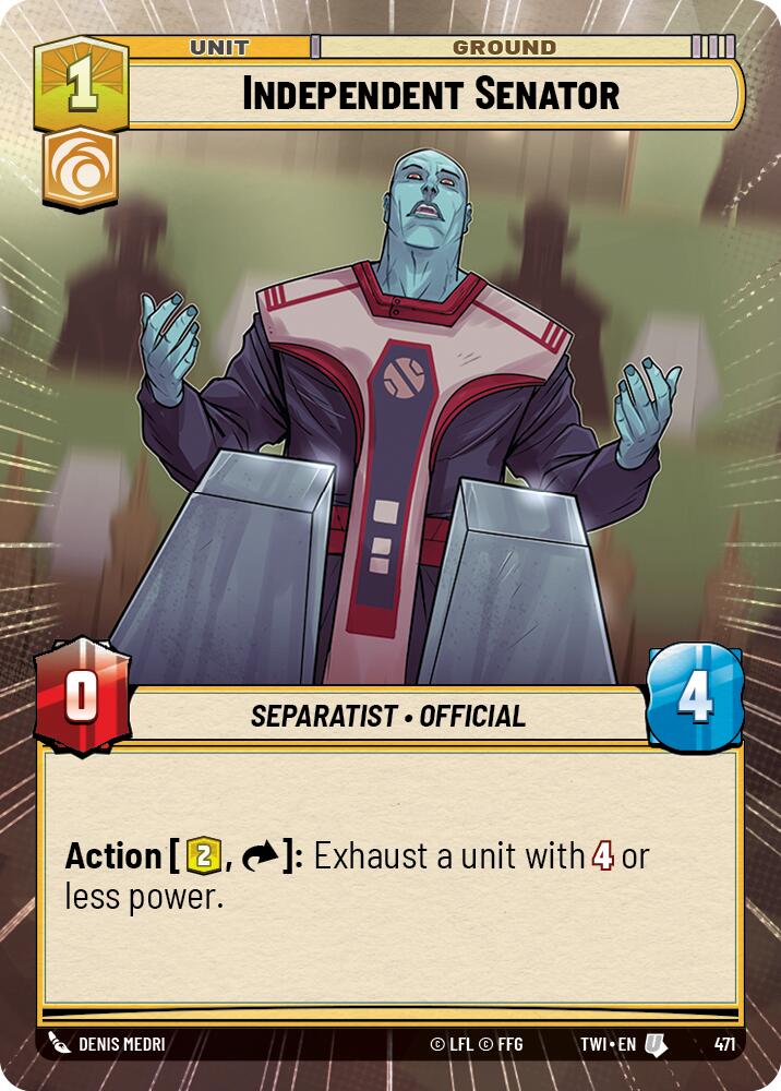 Independent Senator (471) (Hyperspace) (471) [Twilight of the Republic] | Fandemonia Ltd