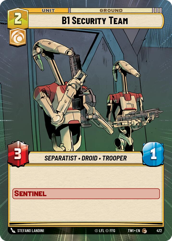B1 Security Team (472) (Hyperspace) (472) [Twilight of the Republic] | Fandemonia Ltd