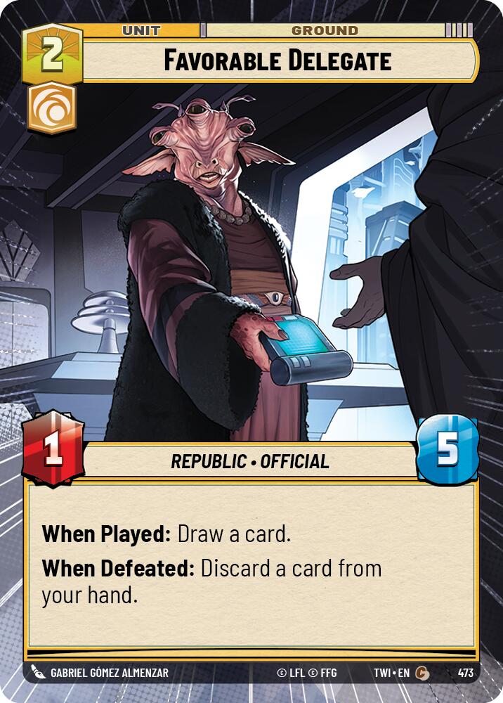 Favorable Delegate (473) (Hyperspace) (473) [Twilight of the Republic] | Fandemonia Ltd