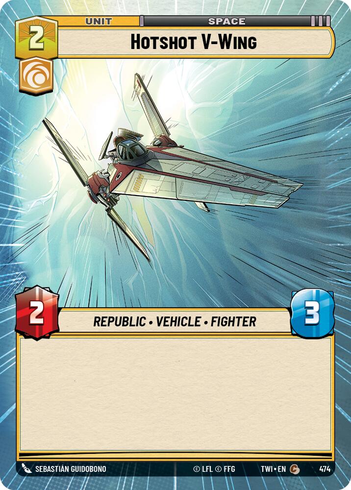 Hotshot V-Wing (474) (Hyperspace) (474) [Twilight of the Republic] | Fandemonia Ltd