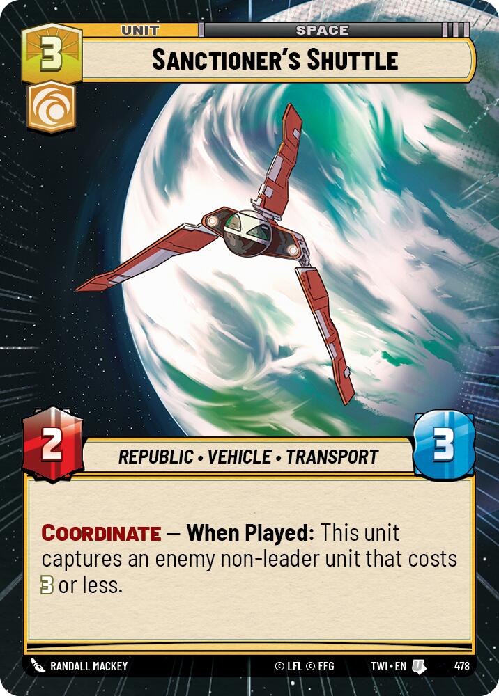 Sanctioner's Shuttle (478) (Hyperspace) (478) [Twilight of the Republic] | Fandemonia Ltd