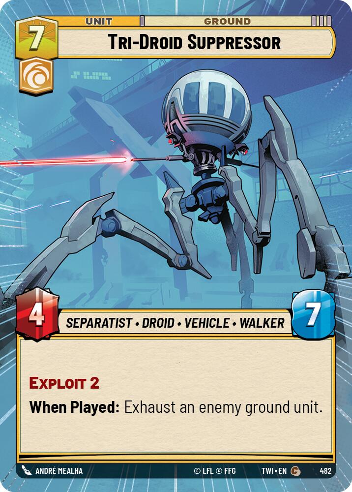 Tri-Droid Suppressor (482) (Hyperspace) (482) [Twilight of the Republic] | Fandemonia Ltd