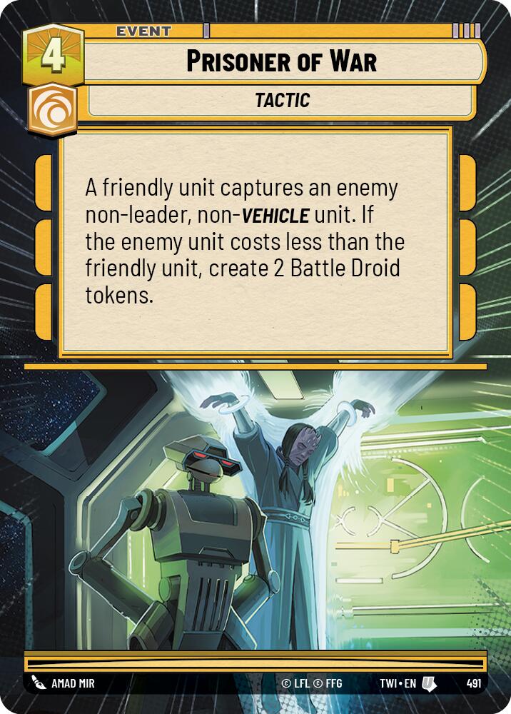 Prisoner of War (491) (Hyperspace) (491) [Twilight of the Republic] | Fandemonia Ltd