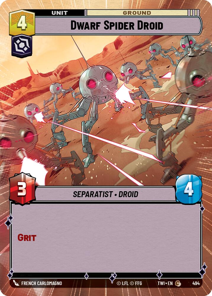 Dwarf Spider Droid (494) (Hyperspace) (494) [Twilight of the Republic] | Fandemonia Ltd