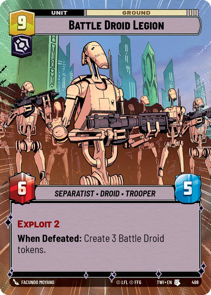 Battle Droid Legion (498) (Hyperspace) (498) [Twilight of the Republic] | Fandemonia Ltd