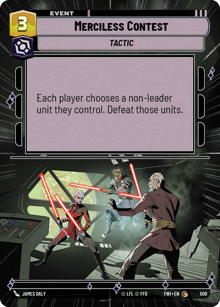 Merciless Contest (500) (Hyperspace) (500) [Twilight of the Republic] | Fandemonia Ltd