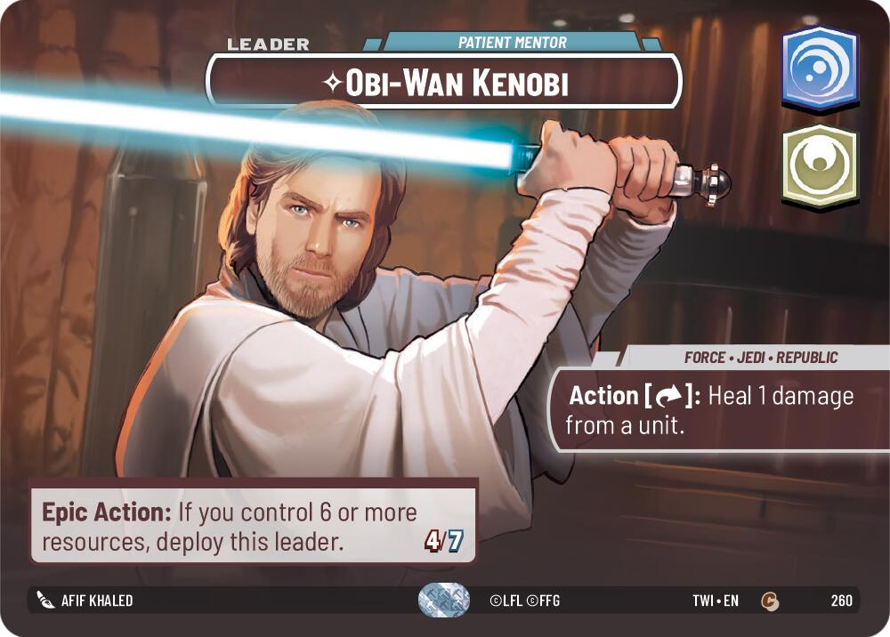 Obi-Wan Kenobi - Patient Mentor (260) (Showcase) (260) [Twilight of the Republic] | Fandemonia Ltd
