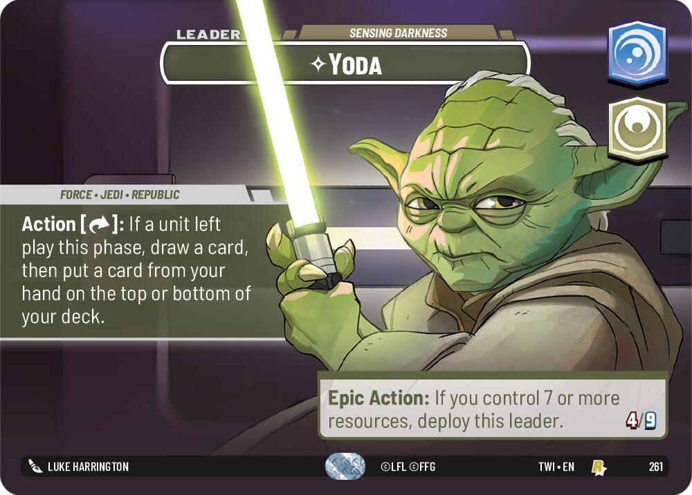 Yoda - Sensing Darkness (261) (Showcase) (261) [Twilight of the Republic] | Fandemonia Ltd