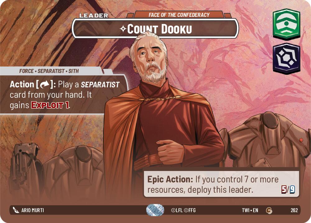 Count Dooku - Face of the Confederacy (262) (Showcase) (262) [Twilight of the Republic] | Fandemonia Ltd