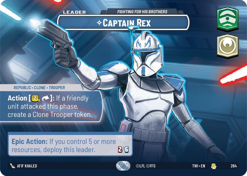 Captain Rex - Fighting For His Brothers (264) (Showcase) (264) [Twilight of the Republic] | Fandemonia Ltd