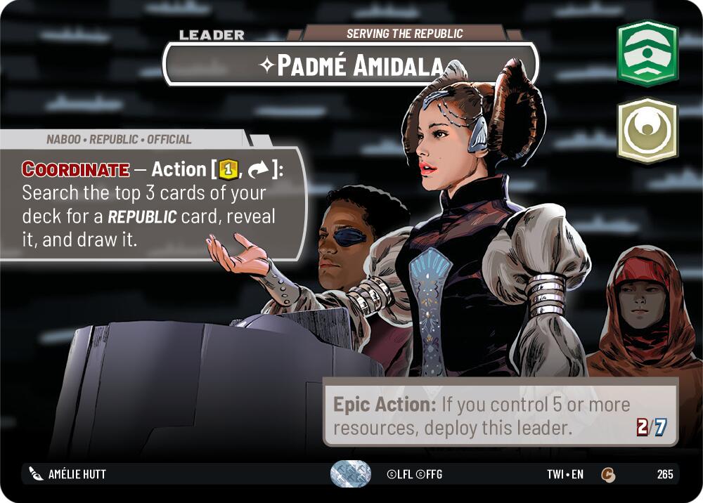 Padme Amidala - Serving the Republic (265) (Showcase) (265) [Twilight of the Republic] | Fandemonia Ltd
