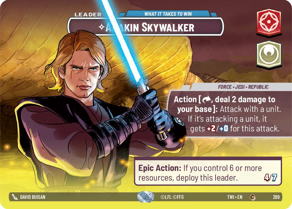 Anakin Skywalker - What it Takes to Win (269) (Showcase) (269) [Twilight of the Republic] | Fandemonia Ltd