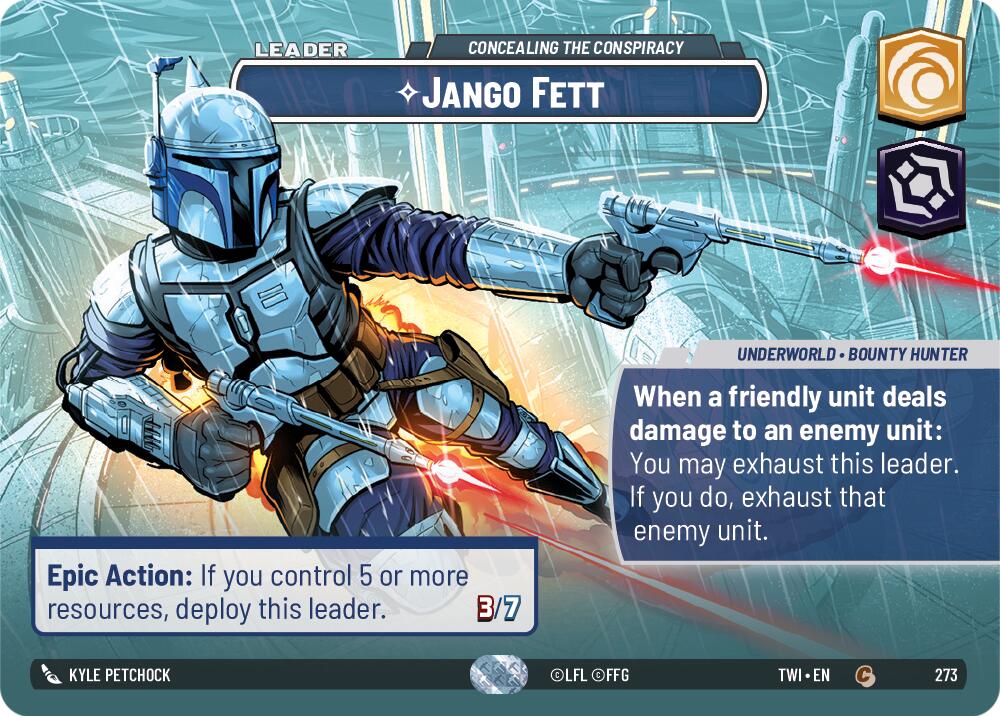 Jango Fett - Concealing the Conspiracy (273) (Showcase) (273) [Twilight of the Republic] | Fandemonia Ltd
