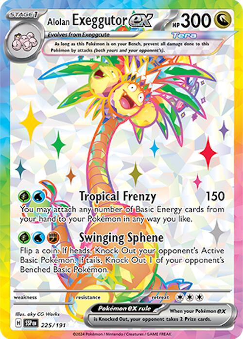 Alolan Exeggutor ex (225/191) [Scarlet & Violet: Surging Sparks] | Fandemonia Ltd