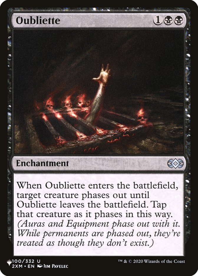 Oubliette [The List] | Fandemonia Ltd