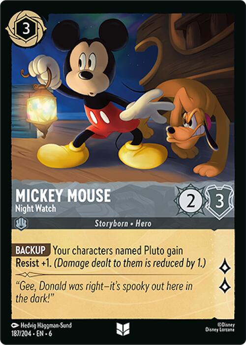 Mickey Mouse - Night Watch (187/204) [Azurite Sea] | Fandemonia Ltd