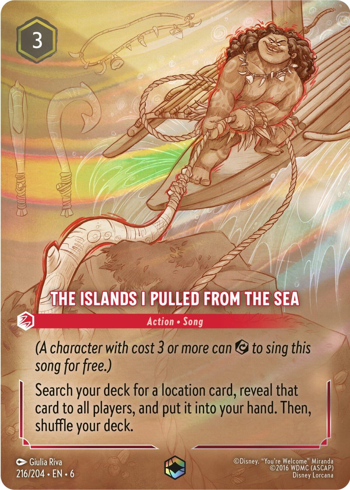 The Islands I Pulled From The Sea (Enchanted) (216/204) [Azurite Sea] | Fandemonia Ltd