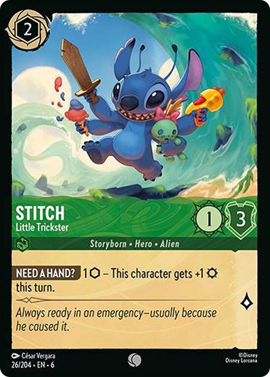 Stitch - Little Trickster (26/204) [Azurite Sea] | Fandemonia Ltd