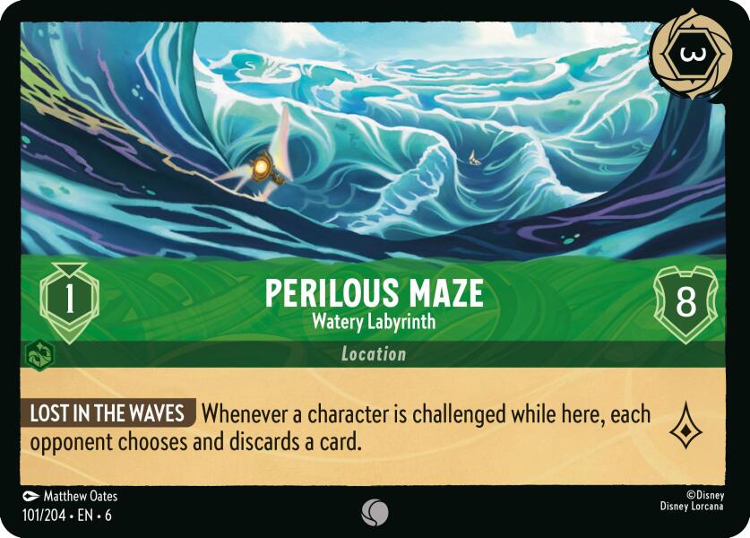 Perilous Maze - Watery Labyrinth (101/204) [Azurite Sea] | Fandemonia Ltd