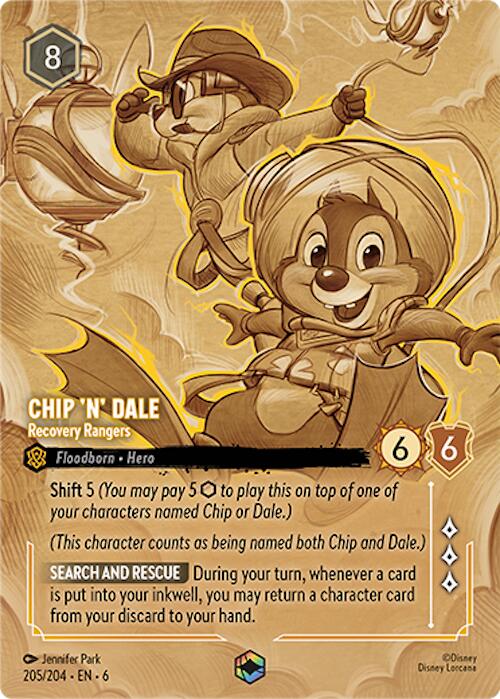 Chip 'n' Dale - Recovery Rangers (Enchanted) (205/204) [Azurite Sea] | Fandemonia Ltd
